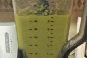 asparagus soup pureed in the blender