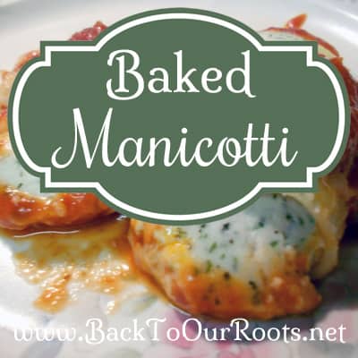 Baked Manicotti