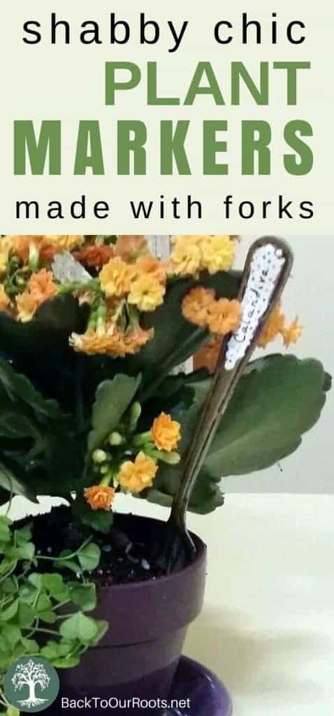 How To Make Pretty Vintage Look~Fork Plant Markers