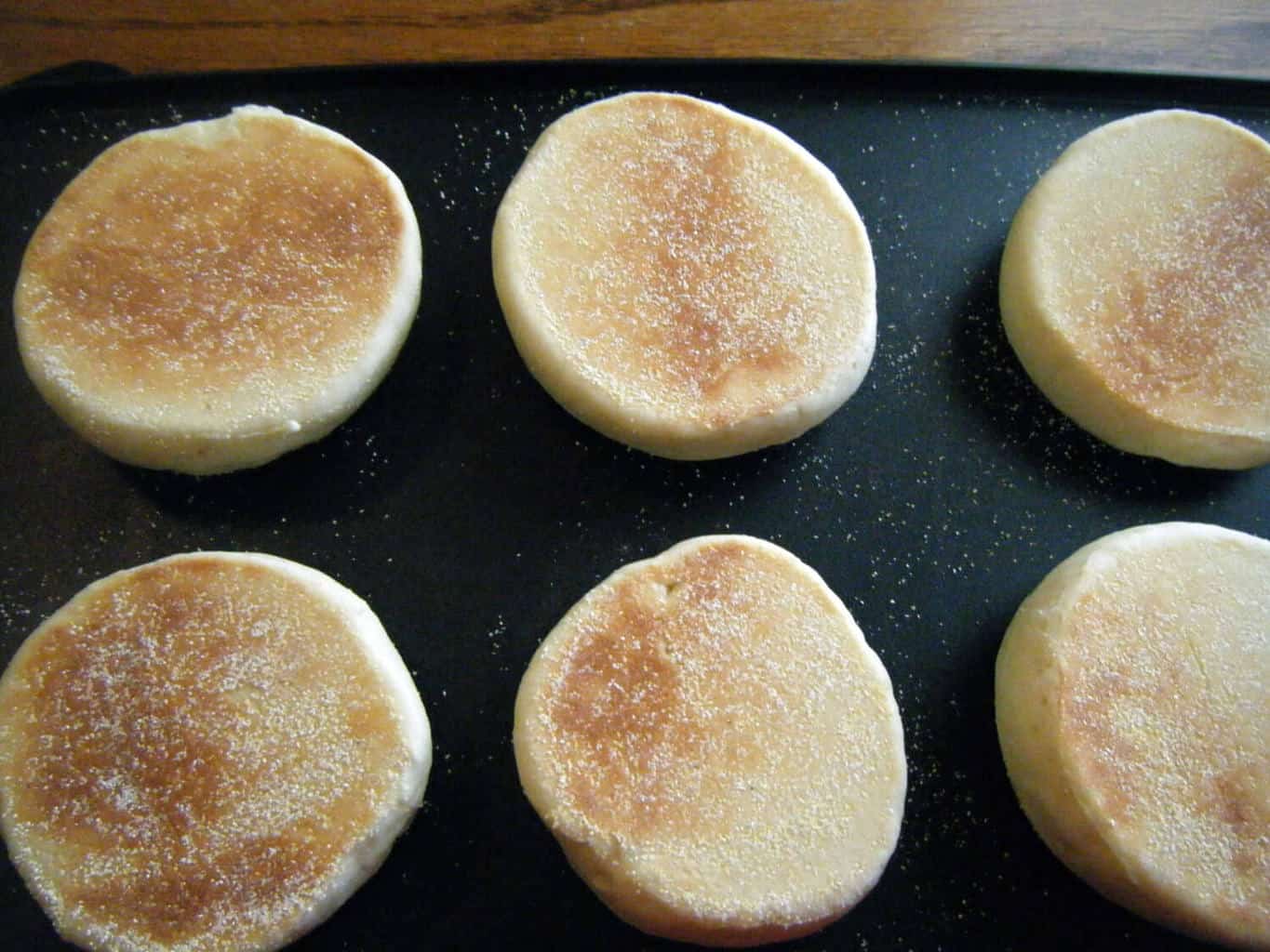 Sourdough English Muffins on the Griddle